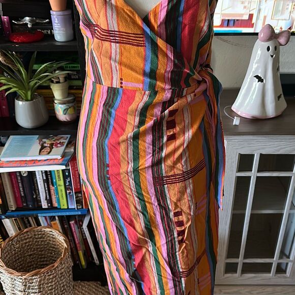 Urban Outfitters Multicolor Striped Midi Dress - Picture 3 of 10